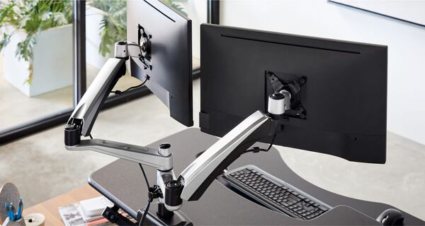 dual monitor arm